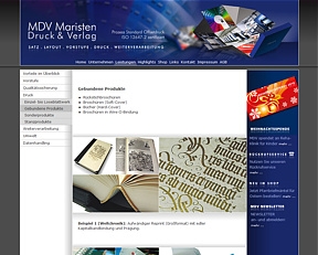 Webpräsenz auf Basis eines Content-Management-Systems